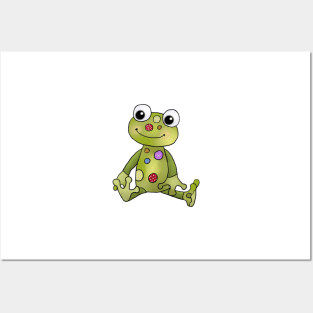 Frosch mit Punkten Posters and Art